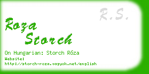 roza storch business card